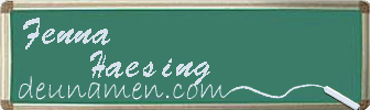 Fenna Haesing Visitenkarte